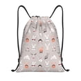thumbnail image 1 of Fuzoiu Various Rabbits Print Drawstring Backpack for Gym, Travel, Yoga,Sports Sackpack String Bag for Women Men-Small, 1 of 6