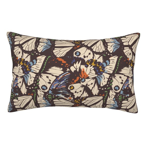 Fuzoiu Vector Butterflies Print Pillow Case with Hidden Zipper,Pillow Covers,Soft and Comfortable Pillowcase-14"x20"