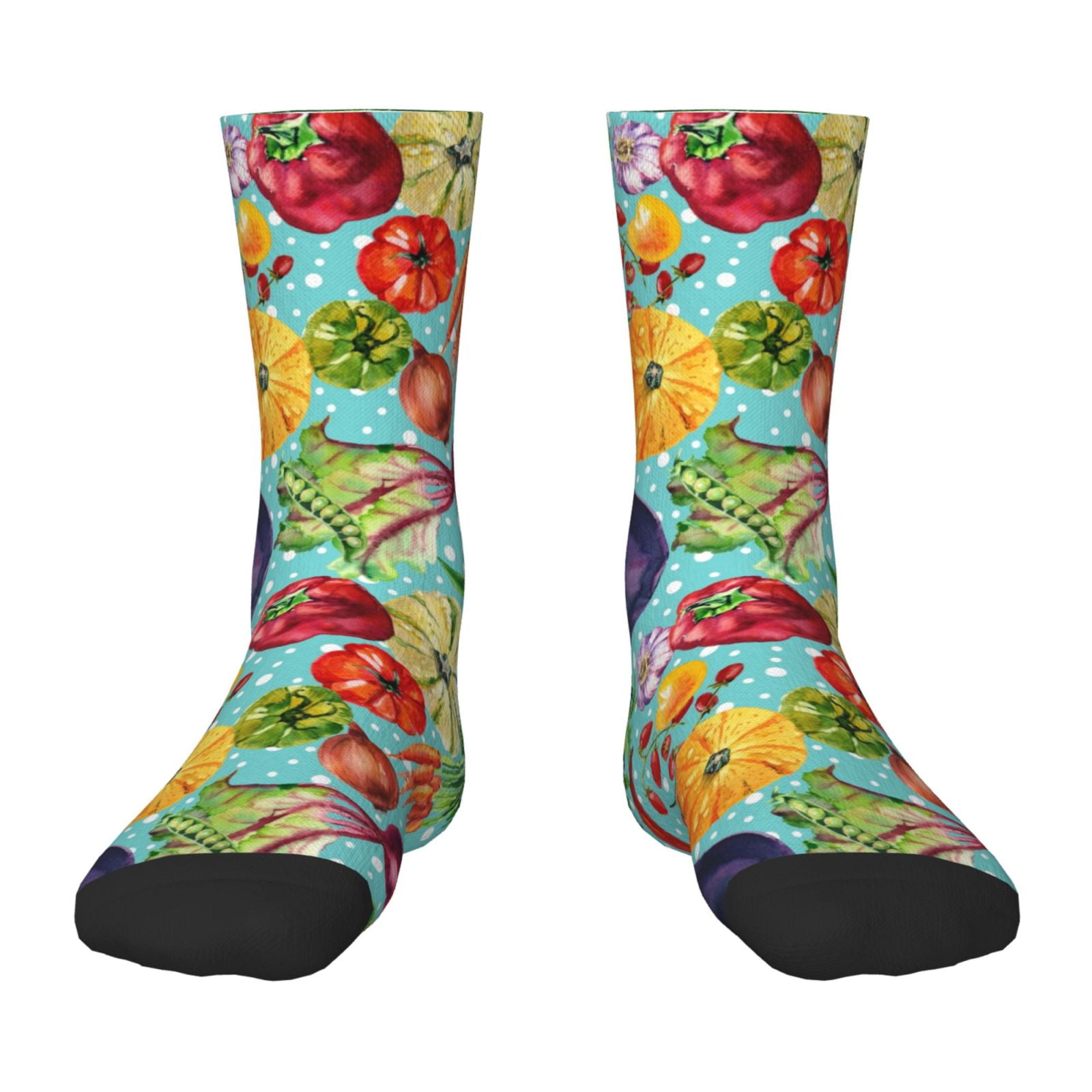 Fuzoiu Vegetable (2) Print Kids Socks For Boys Girls,Grip Crew Socks ...