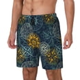 thumbnail image 1 of Fuzoiu Vintage Compass Print Men's Swim Shorts,Quick-Dry Double-Layer Swim Trunks,Board Trunks,Beach Shorts Swimwear Bathing Suits-Large, 1 of 6