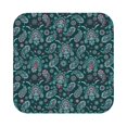 thumbnail image 1 of Fuzoiu Vintage Floral Print Leather Coasters Set,Drink Coasters Set of 6,for Tabletop Protection, Durable PVC Coasters,Home Décor and Housewarming Gift,Square, 1 of 7