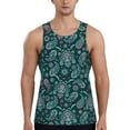 thumbnail image 1 of Fuzoiu Vintage Floral Print Men's Workout Tank Tops,Sleeveless Gym Shirt Quick Dry,Fitness Bodybuilding T-Shirt,Muscle Athletic Workout Tee-3X-Large, 1 of 7