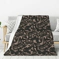 thumbnail image 1 of Fuzoiu Vintage Flowers Print Flannel Throw Blanket,Light Weight Warm Decorative,Throw Blanket Cover for Sofa, Couch, Bedroom,Travel-40"x30", 1 of 6