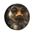 thumbnail image 1 of Fuzoiu Vintage Gentleman Duck Print Universal Spare Tire Cover with Buckle Strap, Waterproof Wheel Covers for Jeep, Trailer, RV, Truck and All Car-14 inch, 1 of 6