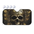 thumbnail image 1 of Fuzoiu Vintage Gold Leaf Skull Print Car Windshield Sunshade,Foldable Reflective Sun Visor,Windshield Sun Shade,UV Rays Sun Visor Shade,Auto Front Sun Shield Shade-Small, 1 of 8