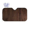 thumbnail image 1 of Fuzoiu Vintage Wood Print Car Windshield Sun Shade,Block Uv Rays Sunshade,Foldable Front Window Sun Visor Protector for Car,SUV,Truck-Keep Vehicle Cool-Vintage Wood, 1 of 8