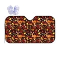 thumbnail image 1 of Fuzoiu Warm Forest Plants and Deer Print Car Windshield Sun Shade,Block Uv Rays Sunshade,Foldable Front Window Sun Visor Protector for Car,SUV,Truck-Keep Vehicle Cool-Warm Forest Plants and Deer, 1 of 8