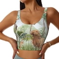 thumbnail image 1 of Fuzoiu Watercolor African Animals Wildlife Print Women's Sports Vest,U-Back Sports Tank,Gym Vests,Athletic Sleeveless Shirts,Exercise Undershirts,Yoga, Gym, and Dance Wear-Medium, 1 of 8