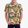 thumbnail image 1 of Fuzoiu Watercolor Dogs Print Men's Polo Shirts Short Sleeve,Golf Shirts for Men,Mens Golf Shirt Moisture Wicking Quick-Dry-3X-Large, 1 of 6