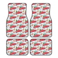 thumbnail image 1 of Fuzoiu Watercolor Red Truck And Fir Tree Print Carpet Floor Mats for Car,Car Foot Mat Set,Universal Fit 4 Piece Mat Pad Set,Fits Most Cars Trucks Vans Sedans SUV Auto Carpet Mat Se, 1 of 7