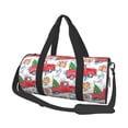 thumbnail image 1 of Fuzoiu Watercolor Red Truck And Fir Tree Print Travel Bag, Large Capacity Travel Bag, Sports Gym Bag, Travel Duffel Bag, Weekender Overnight Bag for Women and Man, 1 of 6