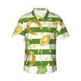 thumbnail image 1 of Fuzoiu Watercolor St Patrick Day Print Hawaiian Shirt for Men, Summer Beach Casual Short Sleeve Button Down Shirts, Men’s Beach Summer Shirts with Pocket,Medium, 1 of 7