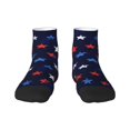 thumbnail image 1 of Fuzoiu Watercolor Stars1 Print Adult Socks, Crew Moisture-wicking Socks, Unisex Cushion Crew Socks,Casual Sports Ankle Socks, 1 of 7