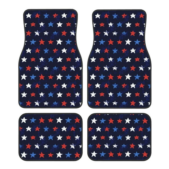 Fuzoiu Watercolor Stars1 Print Carpet Floor Mats for Car,Car Foot Mat Set,Universal Fit 4 Piece Mat Pad Set,Fits Most Cars Trucks Vans Sedans SUV Auto Carpet Mat Se