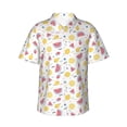 thumbnail image 1 of Fuzoiu Watermelon And Lemon Print Hawaiian Shirt for Men, Summer Beach Casual Short Sleeve Button Down Shirts, Men’s Beach Summer Shirts with Pocket,X-Large, 1 of 7
