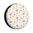 thumbnail image 1 of Fuzoiu Watermelon And Lemon Print Universal Spare Tire Cover with Buckle Strap, Waterproof Wheel Covers for Jeep, Trailer, RV, Truck and All Car-16 inch, 1 of 6