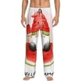 thumbnail image 1 of Fuzoiu Watermelon Gnome Print Men's Pajama Pants,Lounge Pants for Men,Lounge PJ Bottoms,Sleepwear Pants with Drawstring Pockets -Large, 1 of 6