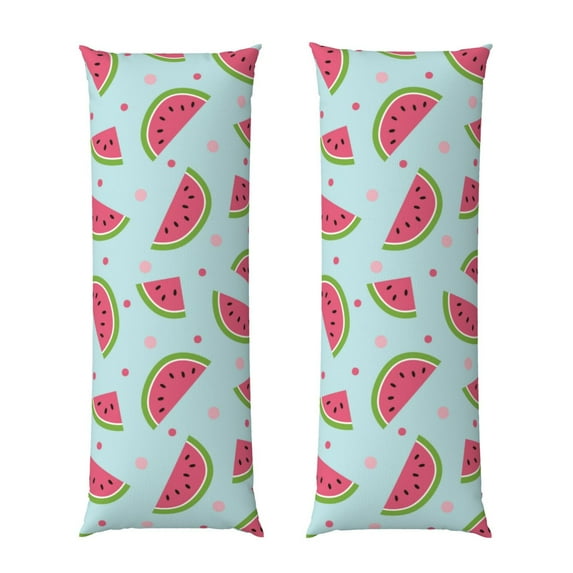 Fuzoiu Watermelon Print Body Pillowcase 20x54 in,Long Pillow Case, Microfiber Body Pillow Cover, Soft and Breathable Pillowcase