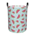 thumbnail image 1 of Fuzoiu Watermelon Print Circular Hamper,Laundry Basket with Handle,Collapsible Laundry,Dirty Clothes Storage Basket,for Bedroom Bathroom Dorm Living Room-Medium, 1 of 6