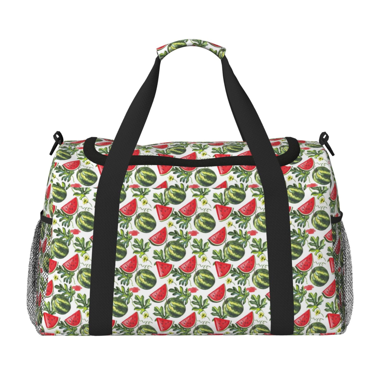 Fuzoiu Watermelons Print Travel Duffle Bag,Carry On Tote Bags,Duffel Bag,Sport Gym Bag, Hospital Bag for Labor and Delivery, Overnight Bag,Luggage Bag