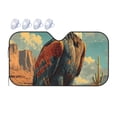 thumbnail image 1 of Fuzoiu Western Desert Cactus Bald Eagle Print Car Windshield Sunshade,Foldable Reflective Sun Visor,Windshield Sun Shade,UV Rays Sun Visor Shade,Auto Front Sun Shield Shade-Medium, 1 of 8