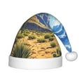 thumbnail image 1 of Fuzoiu Western Desert Cactus Print Santa Hat Christmas Hat for kids,Santa Hats with Pompom, Unisex Xmas Holiday Hat for Christmas New Year Festive Party Supplies, 1 of 6