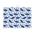 thumbnail image 1 of Fuzoiu Whale Print Absorbent, Reversible Microfiber Dish Drying Mat for Kitchen, Dish Drying Pad for Dishes, Utensils, Pots and Pans, Extra Large 18 Inch x 24 Inch, 1 of 7