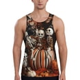 thumbnail image 1 of Fuzoiu Whimsical Halloween Skeletons Print Men's Workout Tank Tops,Sleeveless Gym Shirt Quick Dry,Fitness Bodybuilding T-Shirt,Muscle Athletic Workout Tee-Small, 1 of 7
