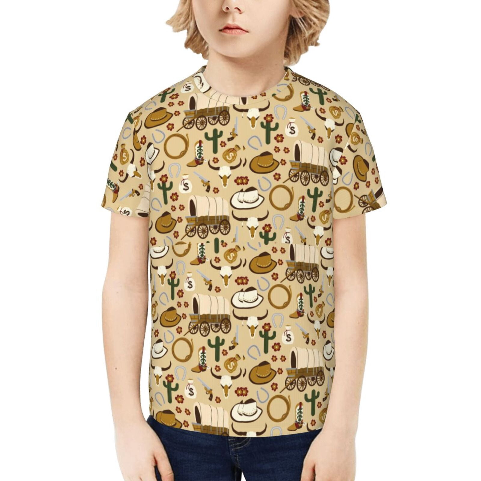Cowboys Are Cooler Western Men Boys Country Themed T-Shirt