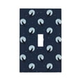 thumbnail image 1 of Fuzoiu Wolf And Moon Print Single Duplex Outlet Cover Plate, Light Switch Cover, for Receptacle Light Switch, Switch Cover Decorative Wallplate-Style T, 1 of 6