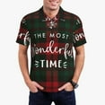 thumbnail image 1 of Fuzoiu Wonderful Time Christmas Print Men's Polo Shirts Short Sleeve,Golf Shirts for Men,Mens Golf Shirt Moisture Wicking Quick-Dry-X-Large, 1 of 6