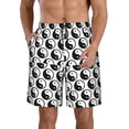 thumbnail image 1 of Fuzoiu Yin Yang Print Men's Beach Shorts,Men's Swim Trunks,Quick Dry Board Shorts with Pockets,Men's Bathing Suits for Surfing, Running, and Casual Wear-Medium, 1 of 6