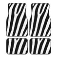 thumbnail image 1 of Fuzoiu Zebra Print Carpet Floor Mats for Car,Car Foot Mat Set,Universal Fit 4 Piece Mat Pad Set,Fits Most Cars Trucks Vans Sedans SUV Auto Carpet Mat Se, 1 of 7