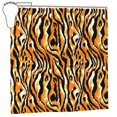 thumbnail image 1 of Fuzoiu Zebra Print Waterproof Shower Curtain 72x72in with Heavy Duty Metal Grommets,Machine Washable Spring Modern Shower Curtains, 1 of 3