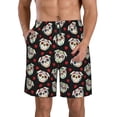 thumbnail image 1 of Fuzoiu colorful Skull dog flower Print Men's Beach Shorts,Men's Swim Trunks,Quick Dry Board Shorts with Pockets,Men's Bathing Suits for Surfing, Running, and Casual Wear-Medium, 1 of 6