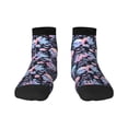 thumbnail image 1 of Fuzoiu cool Skull flower Print Adult Socks, Crew Moisture-wicking Socks, Unisex Cushion Crew Socks,Casual Sports Ankle Socks, 1 of 7