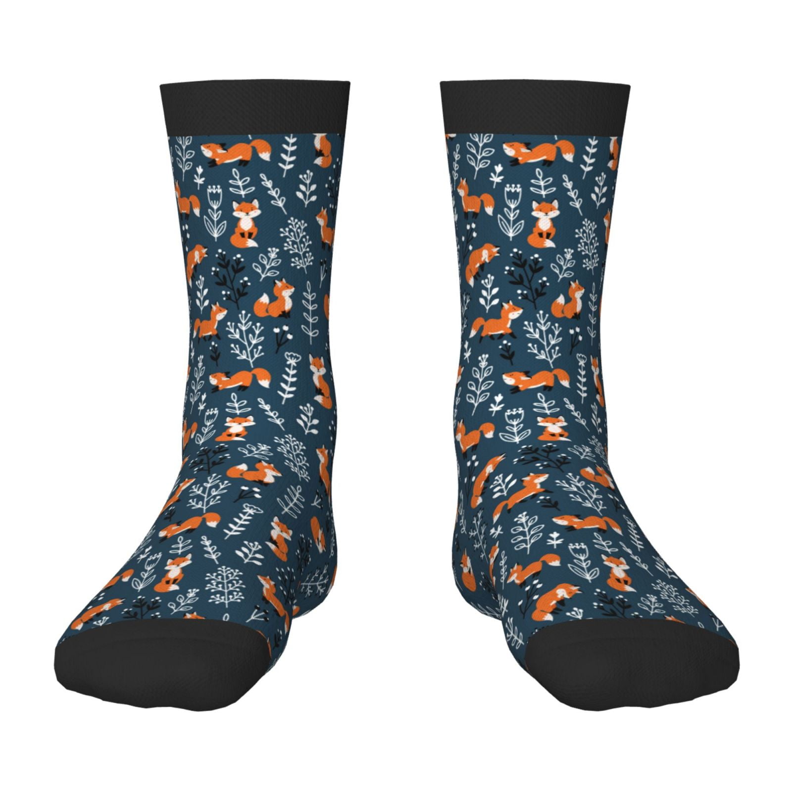 Fuzoiu cute fall fox Print Kids Socks For Boys Girls,Grip Crew Socks ...