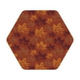 thumbnail image 1 of Fuzoiu fall Maple Print Leather Coasters Set,Drink Coasters Set of 6,for Tabletop Protection, Durable PVC Coasters,Home Décor and Housewarming Gift,Hexagon, 1 of 7