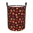 thumbnail image 1 of Fuzoiu fall Maple leaf Print Circular Hamper,Laundry Basket with Handle,Collapsible Laundry,Dirty Clothes Storage Basket,for Bedroom Bathroom Dorm Living Room-Small, 1 of 6