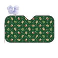 thumbnail image 1 of Fuzoiu green Christmas Element Print Car Windshield Sun Shade,Block Uv Rays Sunshade,Foldable Front Window Sun Visor Protector for Car,SUV,Truck-Keep Vehicle Cool-green Christmas Element, 1 of 8