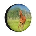 thumbnail image 1 of Fuzoiu horse running freely Print Universal Spare Tire Cover with Buckle Strap, Waterproof Wheel Covers for Jeep, Trailer, RV, Truck and All Car-15 inch, 1 of 6