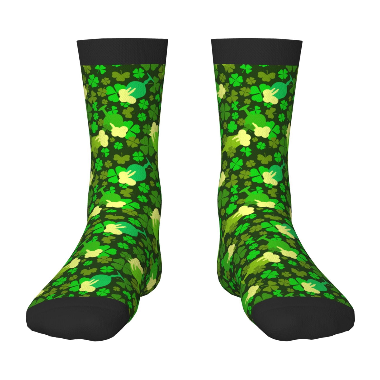 Fuzoiu leaves and glasses of bee Print Kids Socks For Boys Girls,Grip ...