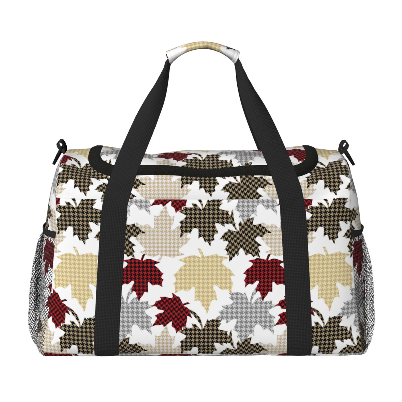 Fuzoiu maple leaves Print Travel Duffle Bag,Carry On Tote Bags,Duffel Bag,Sport Gym Bag, Hospital Bag for Labor and Delivery, Overnight Bag,Luggage Bag
