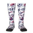 thumbnail image 1 of Fuzoiu music Skull record mike Print Adult Stockings,Crew Socks,Unisex Fashion Socks, Casual Sports Socks,Comfortable Crew Socks for Everyday Wear and Sports, 1 of 6