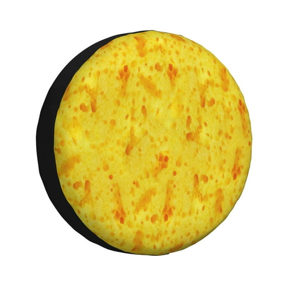 Fuzoiu nachos cracker Print Universal Spare Tire Cover with Buckle Strap, Waterproof Wheel Covers for Jeep, Trailer, RV, Truck and All Car-15 inch