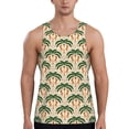 thumbnail image 1 of Fuzoiu palm tree Asian leopard Men's Workout Tank Tops,Sleeveless Gym Shirt Quick Dry,Fitness Bodybuilding T-Shirt,Muscle Athletic Workout Tee-X-Large, 1 of 7