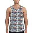 thumbnail image 1 of Fuzoiu sparus aurata Men's Workout Tank Tops,Sleeveless Gym Shirt Quick Dry,Fitness Bodybuilding T-Shirt,Muscle Athletic Workout Tee-XX-Large, 1 of 7