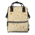 thumbnail image 1 of Fuzoiu tortilla Print Diaper Bag Backpack,Baby Essentials Travel Tote,Multi function Waterproof Diaper Bag, Travel Essentials Baby Bag - Unisex, 1 of 6