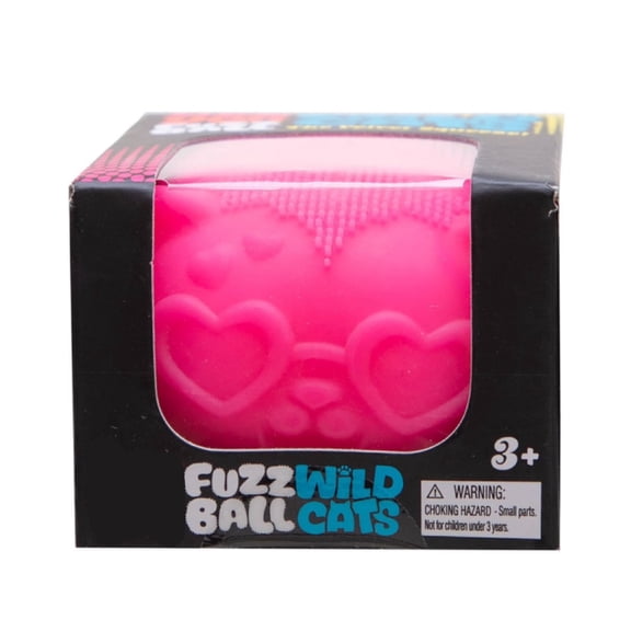 Fuzz Ball Cats Stress Ball Squishy Toys,Super Soft Stick Slow Rising Squishy,Realistic Food Squishies Fidget Tools for Decompression Anxiety Relaxation,Pink