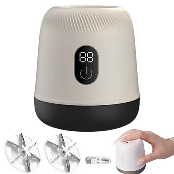 Fuzz Ball Trimmer Fabric Shaver and Lint Remover Rechargeable Intelligent Digital Display Sweater Defuzzer with 2 Replaceable 6-Leaf Blades Portable Electric Lint Shaver USB Rechargeable